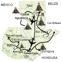 Google Mape du Guatemala